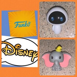 2 Loose Funko Disney Pint Size Heroes Series 1 Vinyl Figures.